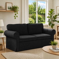 Elevate Your Living Room with the Black Modular Sofa