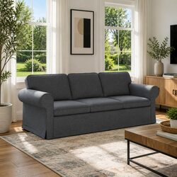 Enhance Your Living Room with a Dark Grey Modular Sofa