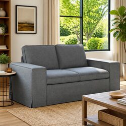 Transform Your Living Space with this Modular Grey Sofa 162x80x82cm