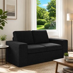 Enhance Your Living Area with a Stylish Black Sofa