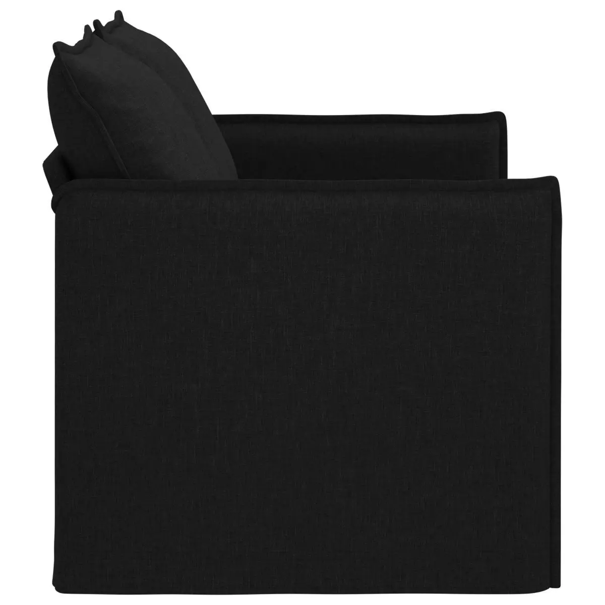 Black Fabric Sofa Modular Lounge Sectional Couch Living Room Furniture