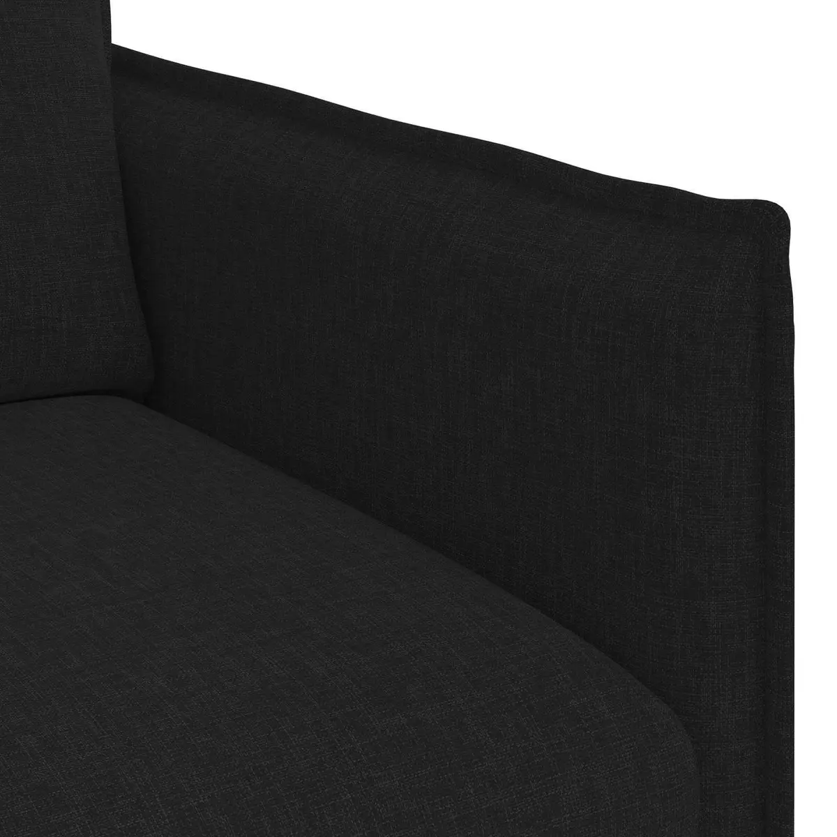 Black Fabric Sofa Modular Lounge Sectional Couch Living Room Furniture