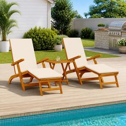 Versatile Reclining Sun Lounger for Garden and Patio