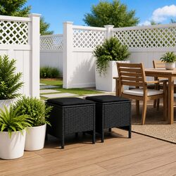 Elevate Your Space with a Versatile Black Footstool