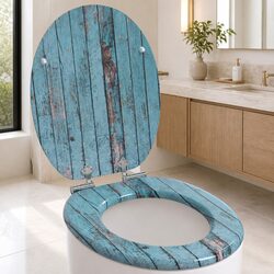 Upgrade Your Bathroom with a Soft-Close Blue Toilet Seat