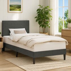 Elegant Bed Frame with Headboard for Enhanced Living Space