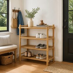 Bamboo Shoe Rack to Elevate Your Living Space