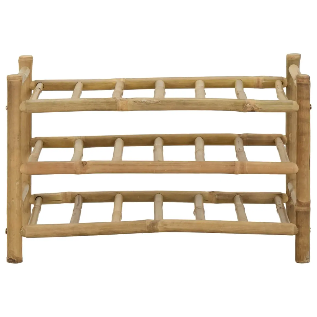 Bamboo Wine Rack Natural Brown Modern Storage Display Holder Kitchen Dining