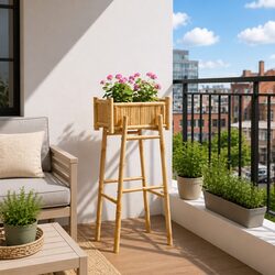 Enhance Your Outdoor Space with This Bamboo Planter