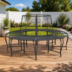 Enhance Your Garden with an 8-Seater Round Tree Bench Ø 160 x 89 cm