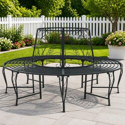 Enhance Your Garden with an 8-Seater Tree Bench