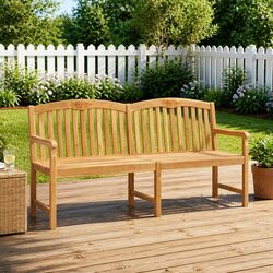 Enhance Your Outdoor Space with This Teak Garden Bench, 150cm