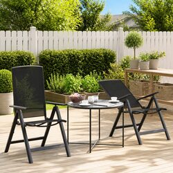 Comfortable Adjustable Reclining Garden Chairs 2 pcs