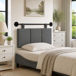 Upgrade Your Space with a Modern Grey Upholstered Headboard