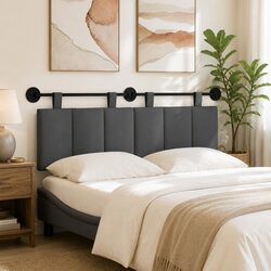 Enhance Your Bedroom with a Grey Hanging Headboard