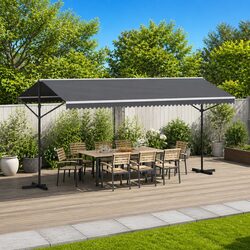 Enhance Your Outdoor Space with a 5 x 3 m Awning in Grey