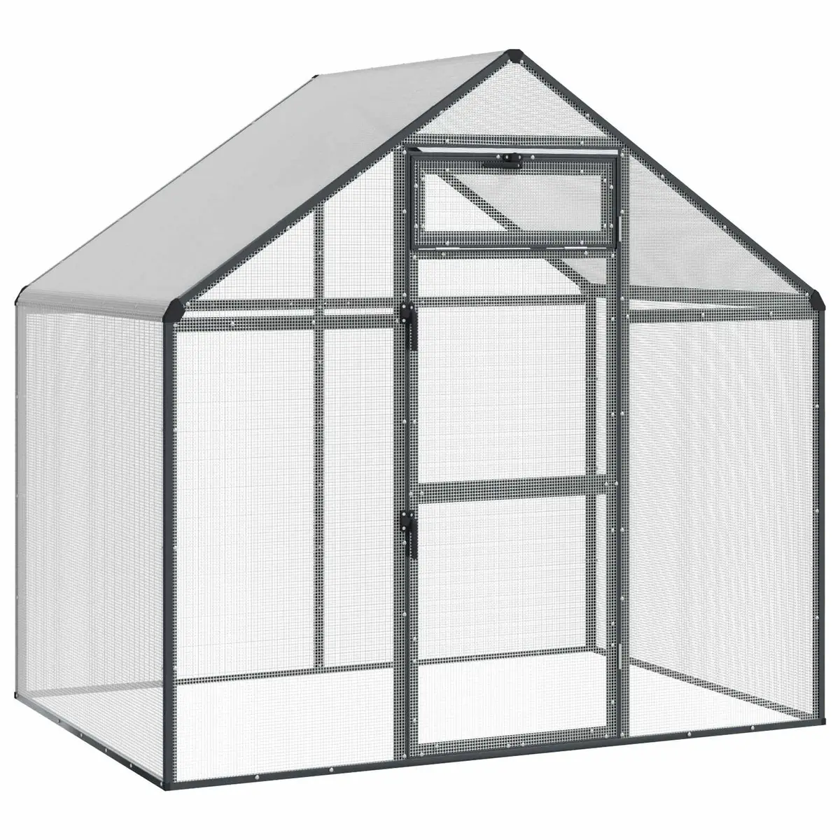 Bird Cage Anthracite Outdoor Garden Aviary Weatherproof Welded Wire Mesh
