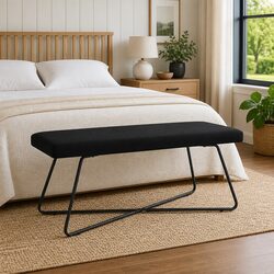 Elevate Your Space with a Black Velvet Bench