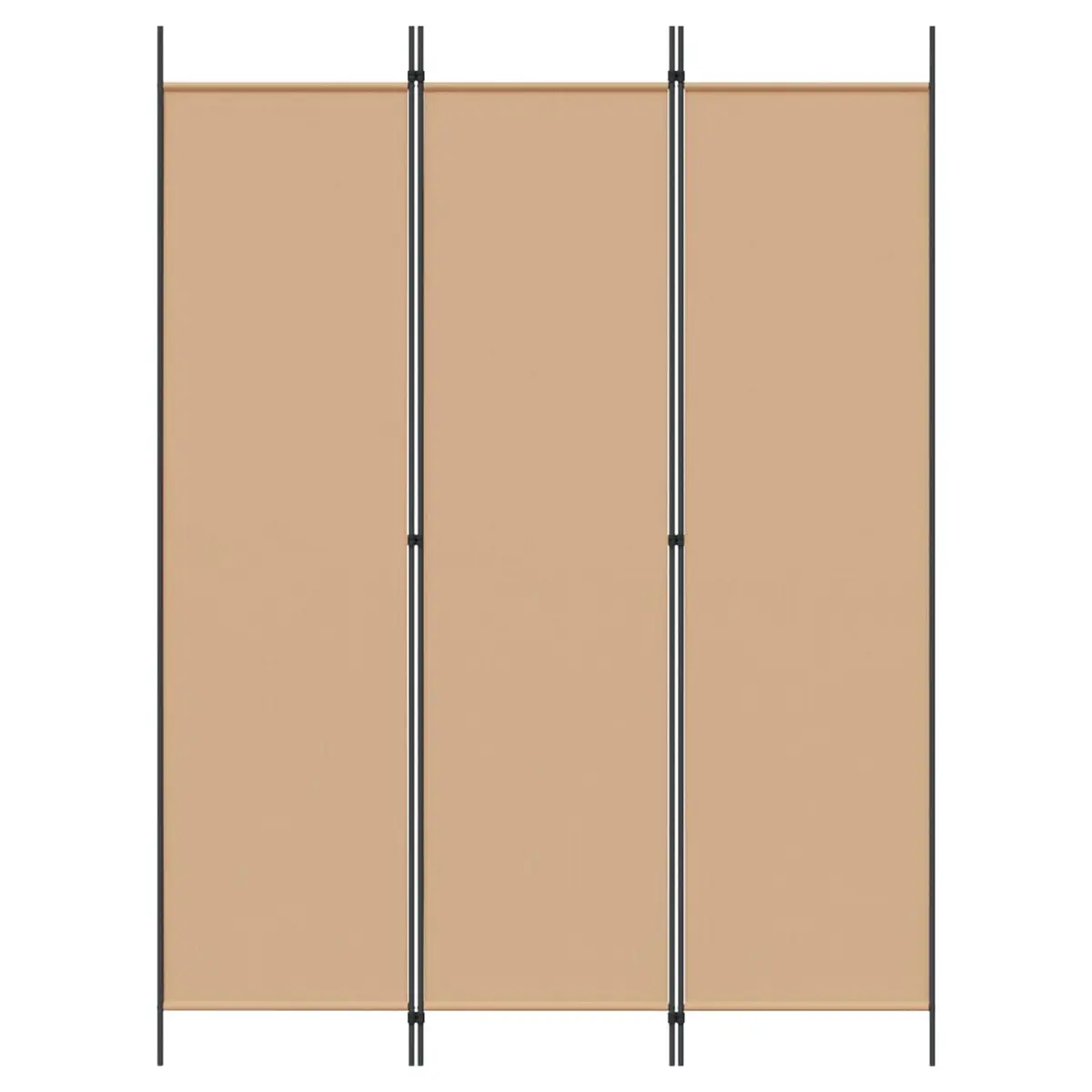 Room Divider 3-Panel Folding Screen Beige 150x200cm Indoor Privacy Partition