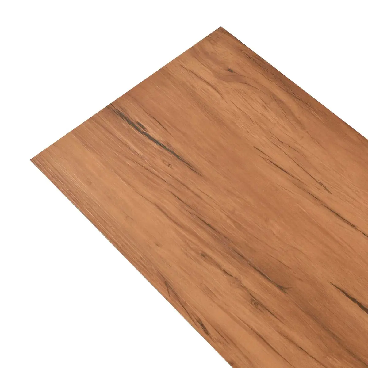 Self-Adhesive PVC Flooring Planks 18 Pieces Brown Durable Indoor Floor Covering