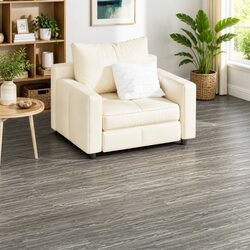 Self-Adhesive PVC Flooring Planks - 18 pcs Dark Grey
