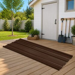 Enhance Your Space with Brown Roof Panels - 12 Pieces