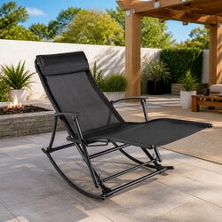 Enhance Your Outdoor Relaxation with This Rocking Chair