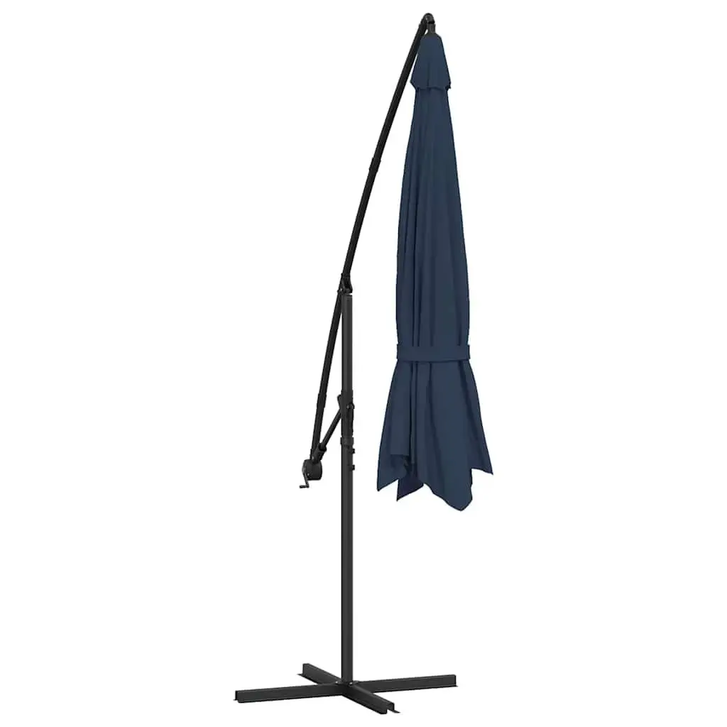 Cantilever Garden Parasol 3.5m UV Proof Polyester Canopy Blue