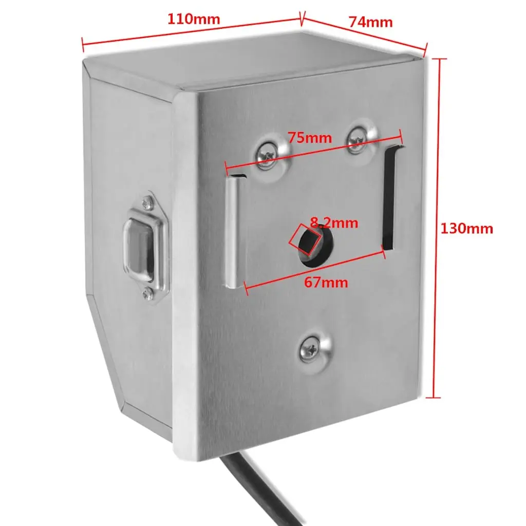 Rotisserie Spit Motor-Driven Skewer for Gas Charcoal Grill Adjustable Fork Width Durable Construction