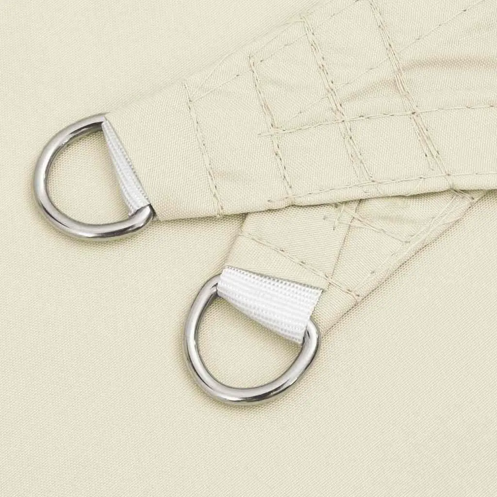 Rectangular Sunshade Sail 2x4 m Cream PU Coated Oxford Fabric Mould and UV Resistant Outdoor Garden Patio Shade Protection