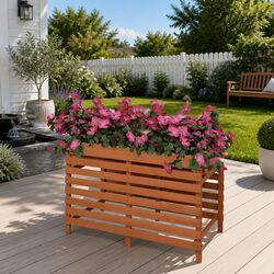 Elevate Your Outdoor Space with a Wooden Planter Box