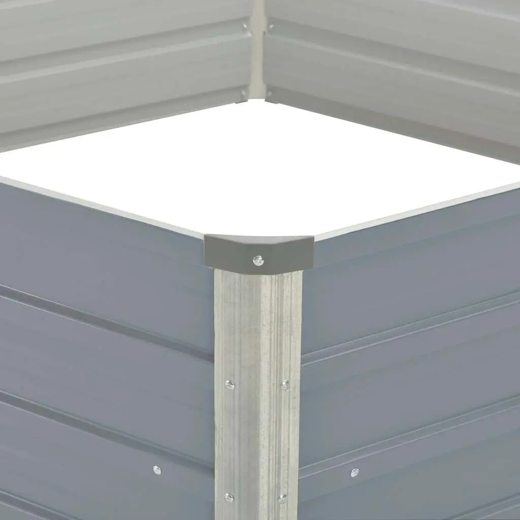 Hexagon Raised Garden Bed 129x129x45cm Galvanised Steel Planter