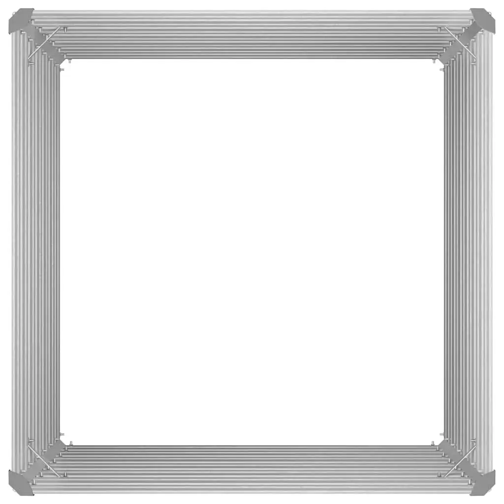 Raised Garden Bed 100x100x77 cm Galvanised Steel Planter for Vegetables Herbs
