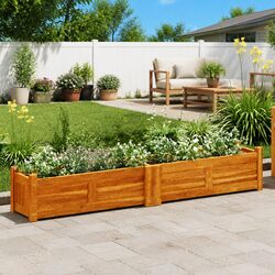 Elevate Your Outdoor Space with a Wooden Planter Box