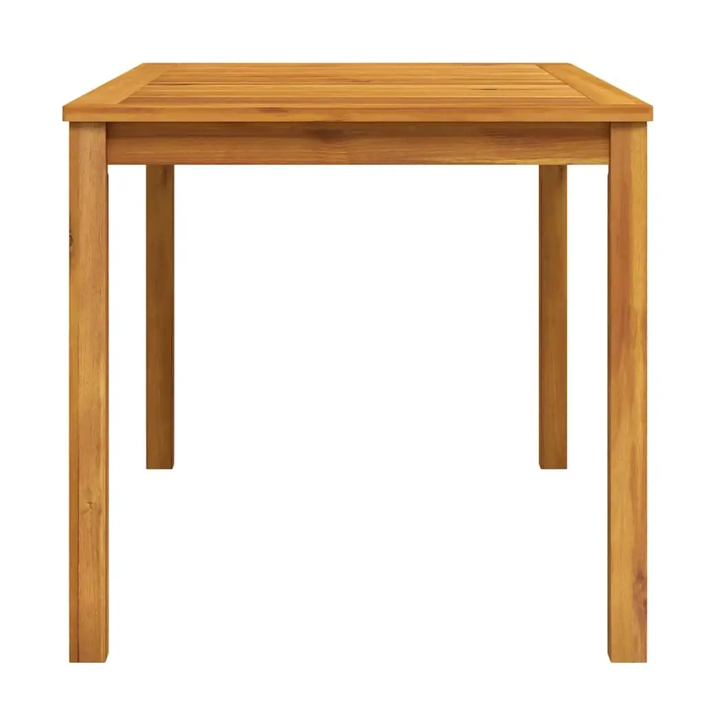 Outdoor Garden Dining Table 140x80x74cm Solid Acacia Wood Brown Patio Furniture