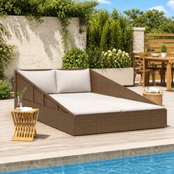 Stylish Brown Sun Bed for Relaxation in Your Garden