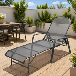 Stylish 5-Position Reclining Sun Lounger Chair