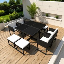 Transform Your Outdoor Space with 9-Piece Dining Set