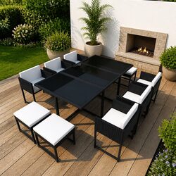 11-Piece Outdoor Dining Set for Stylish Garden Gatherings