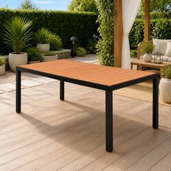 Enhance Your Patio with This Stylish Brown Outdoor Table