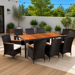 Elevate Your Outdoor Space with 9 Piece Dining Set