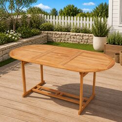 Enhance Your Patio with a 180x90x75cm Teak Dining Table