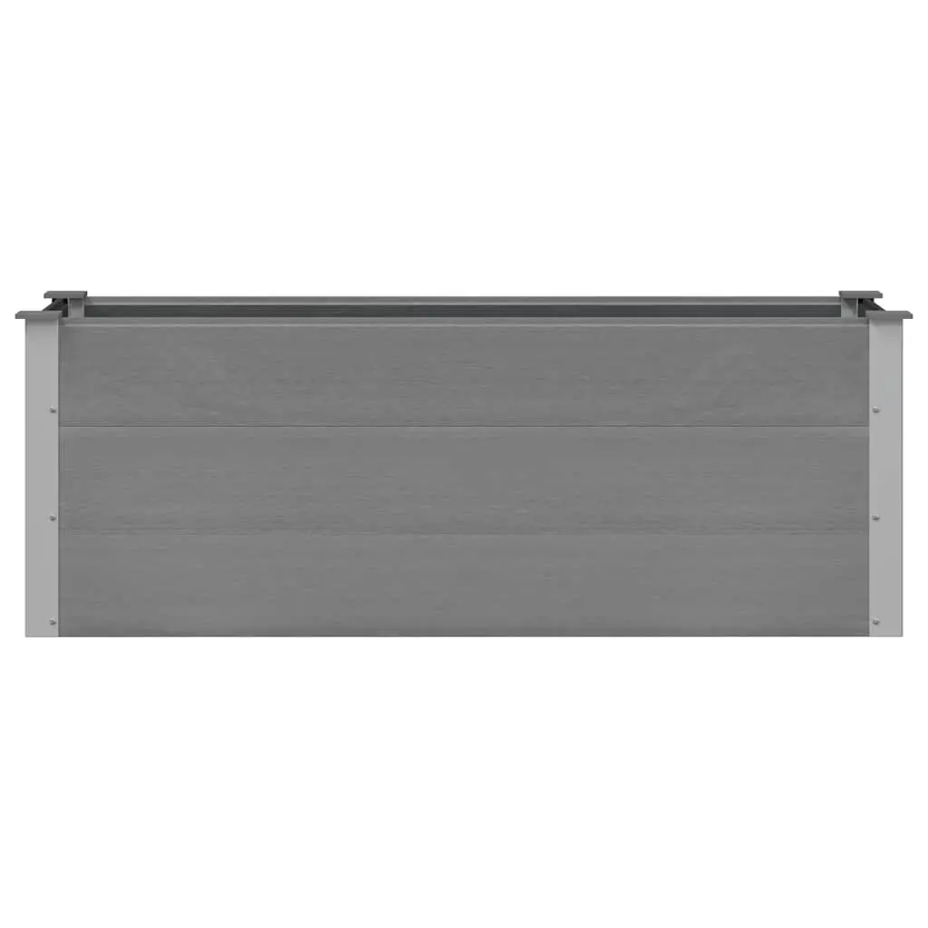 Garden Raised Bed Planter Outdoor Flower Plant Box 150x50x54cm Grey