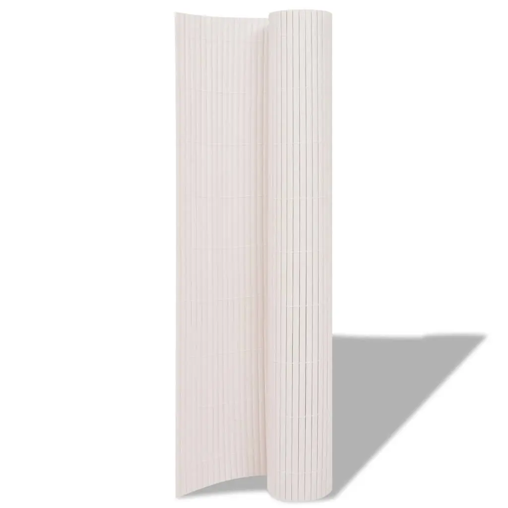 Garden Fence Panel 150 x 500 cm White Outdoor Patio Enclosure Barrier