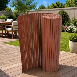 Enhance Your Outdoor Space with a Brown Garden Fence 150 x 500 cm