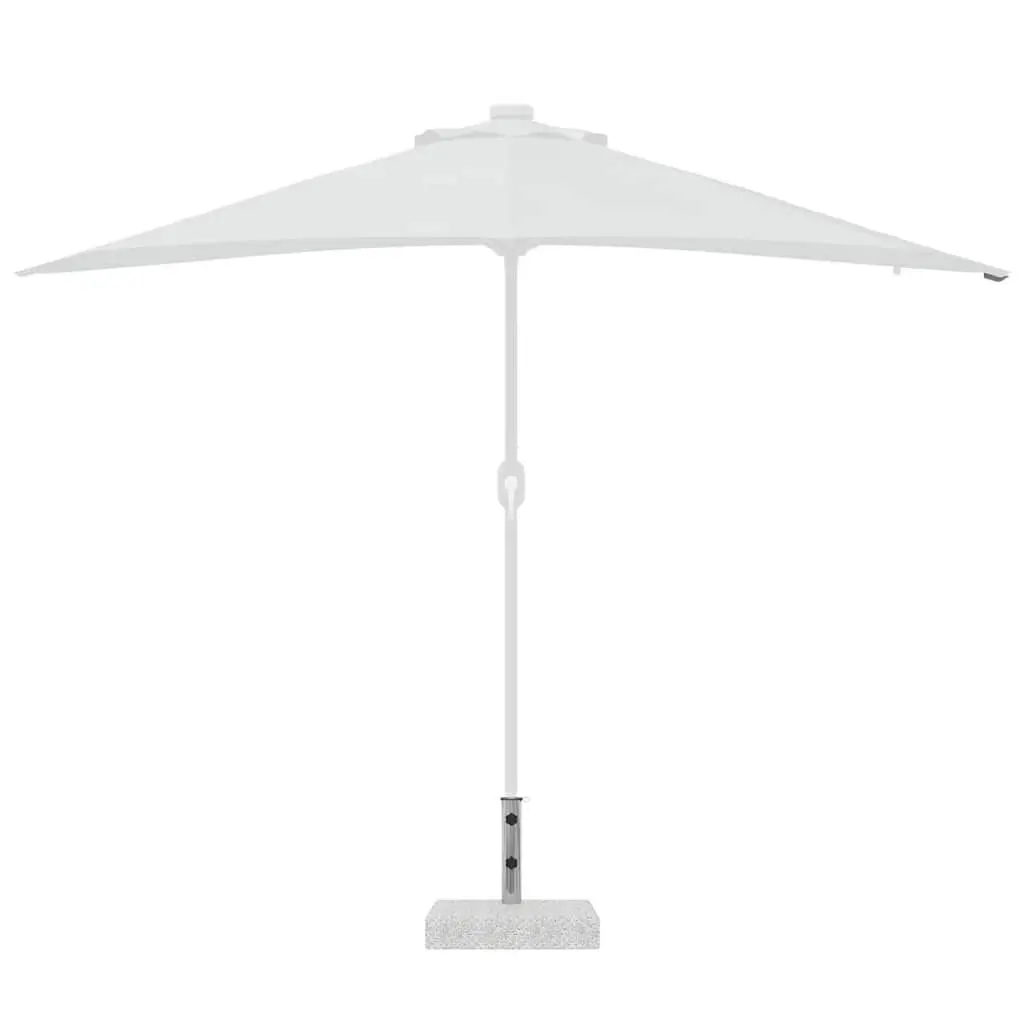 Granite Parasol Base 25kg Rectangular Heavy Duty Outdoor Umbrella Stand Grey
