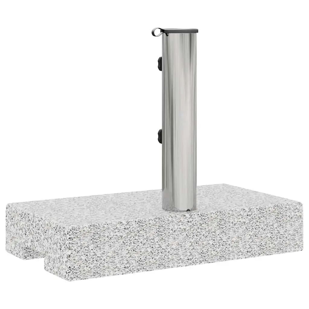 Granite Parasol Base 25kg Rectangular Heavy Duty Outdoor Umbrella Stand Grey