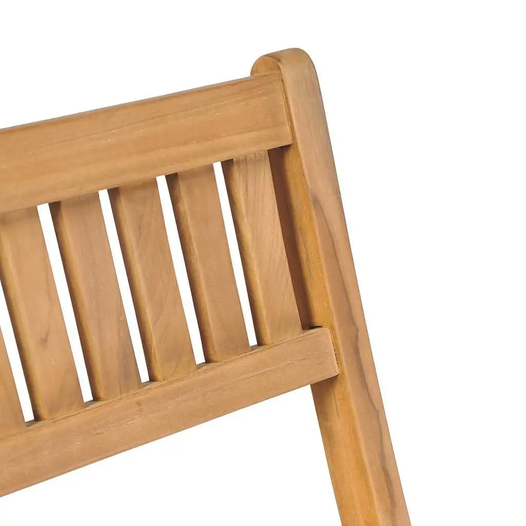 Folding Bar Stools Set of 2 Wooden Garden Seating with Backrest and Footrest