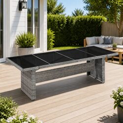 Elevate Your Outdoor Space with a Grey Dining Table
