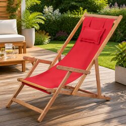Enhance Your Outdoor Space with a Red Reclining Chair